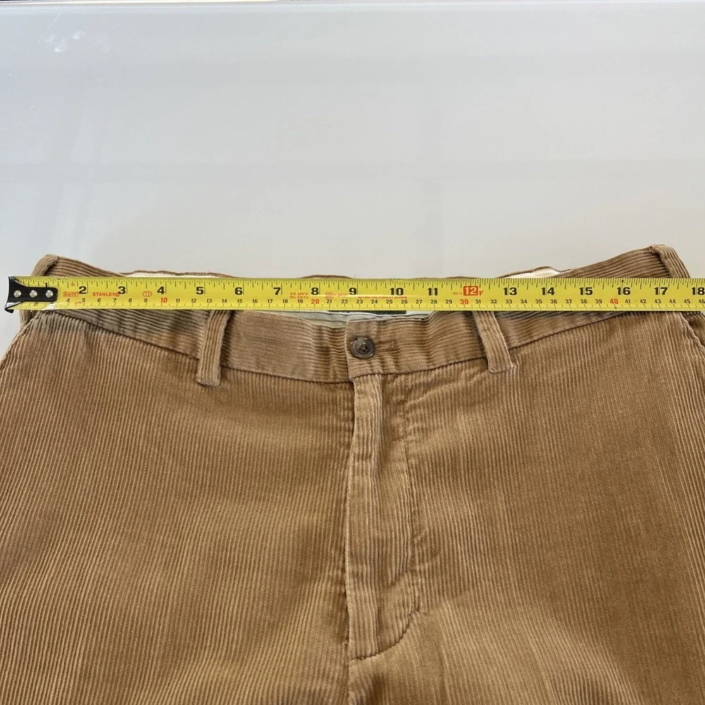 Vintage Eddie Bauer Pants Mens 36x 30 Tan Corduroy Straight Classic 90s